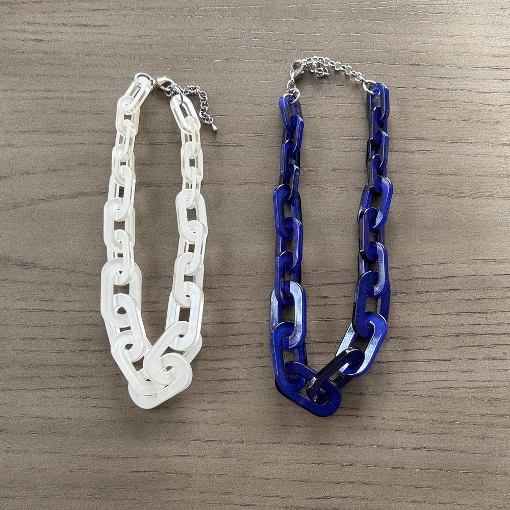 Lucite  Link necklaces